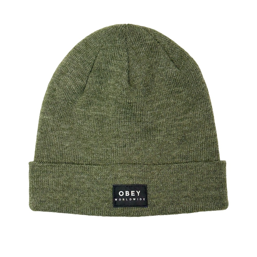 Obey Worldwide Beanie Sage Green Adult One Size Fits Most Skateboarding